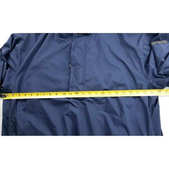 DryJoys by FootJoy - Mens Blue Windbreaker Golf Pullover Jacket - Size L - Picture 7 of 12